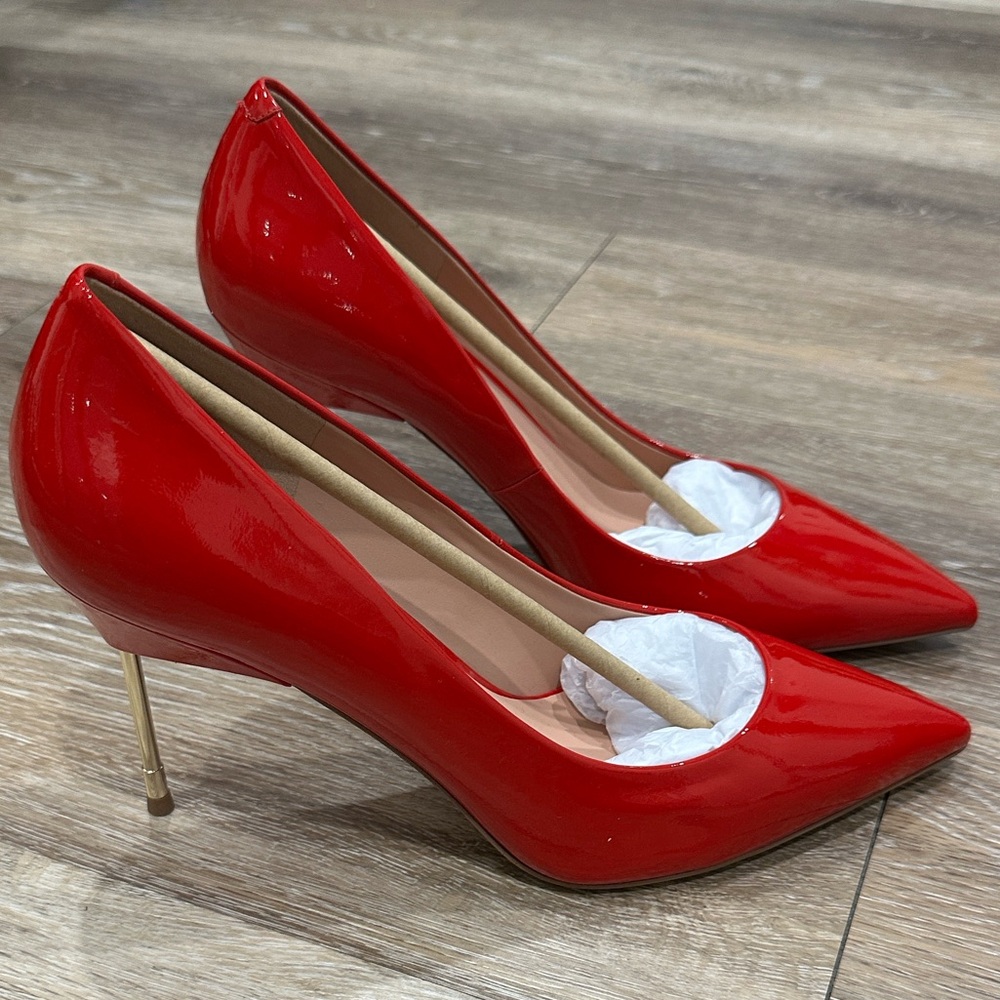 Kurt Geiger Vibrant Red Patent Heels